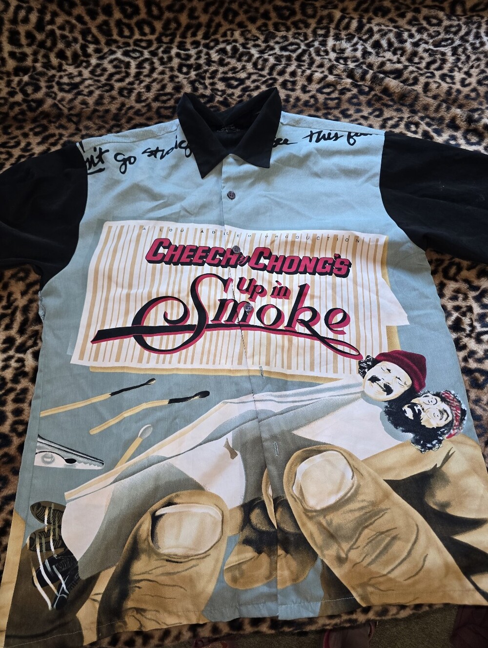 Cheech & Chong's Up In Smoke Button Down Shirt *READ